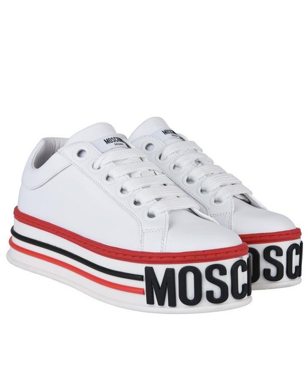 moschino platform trainers