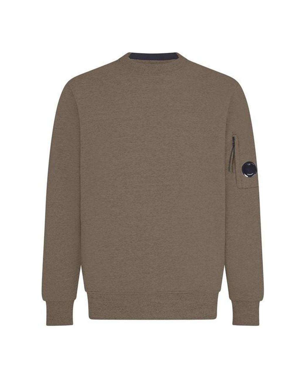 C P Company Green Heavyweight Lens Sweatshirt for men