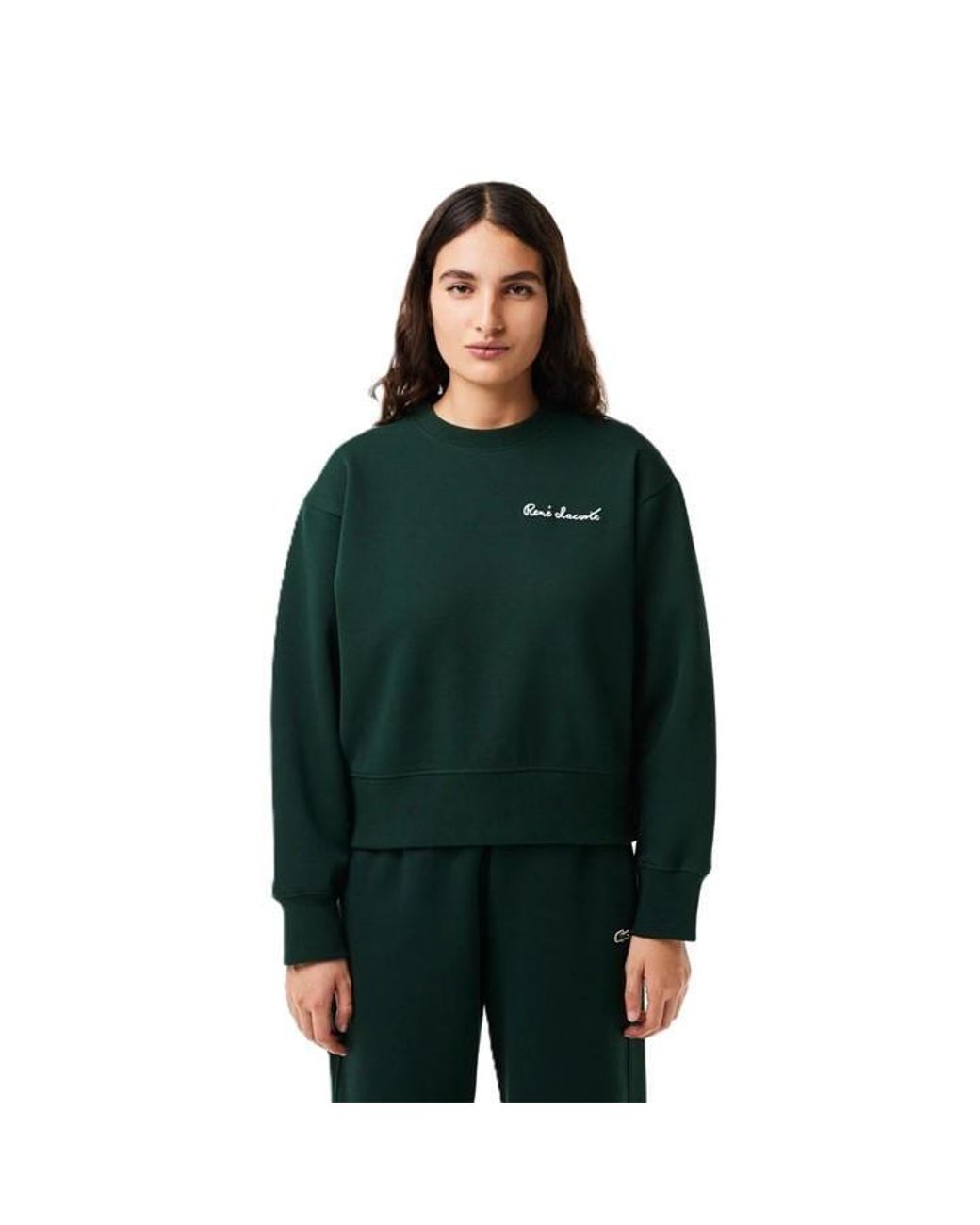 Lacoste Green Crew Neck Jumper for men
