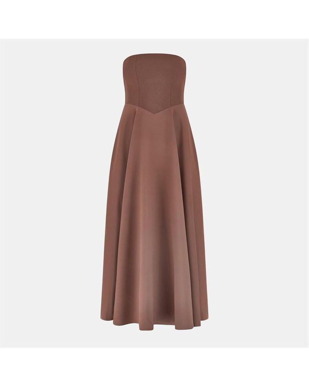 Odd Muse Brown The Ultimate Muse Strapless Midi Dress