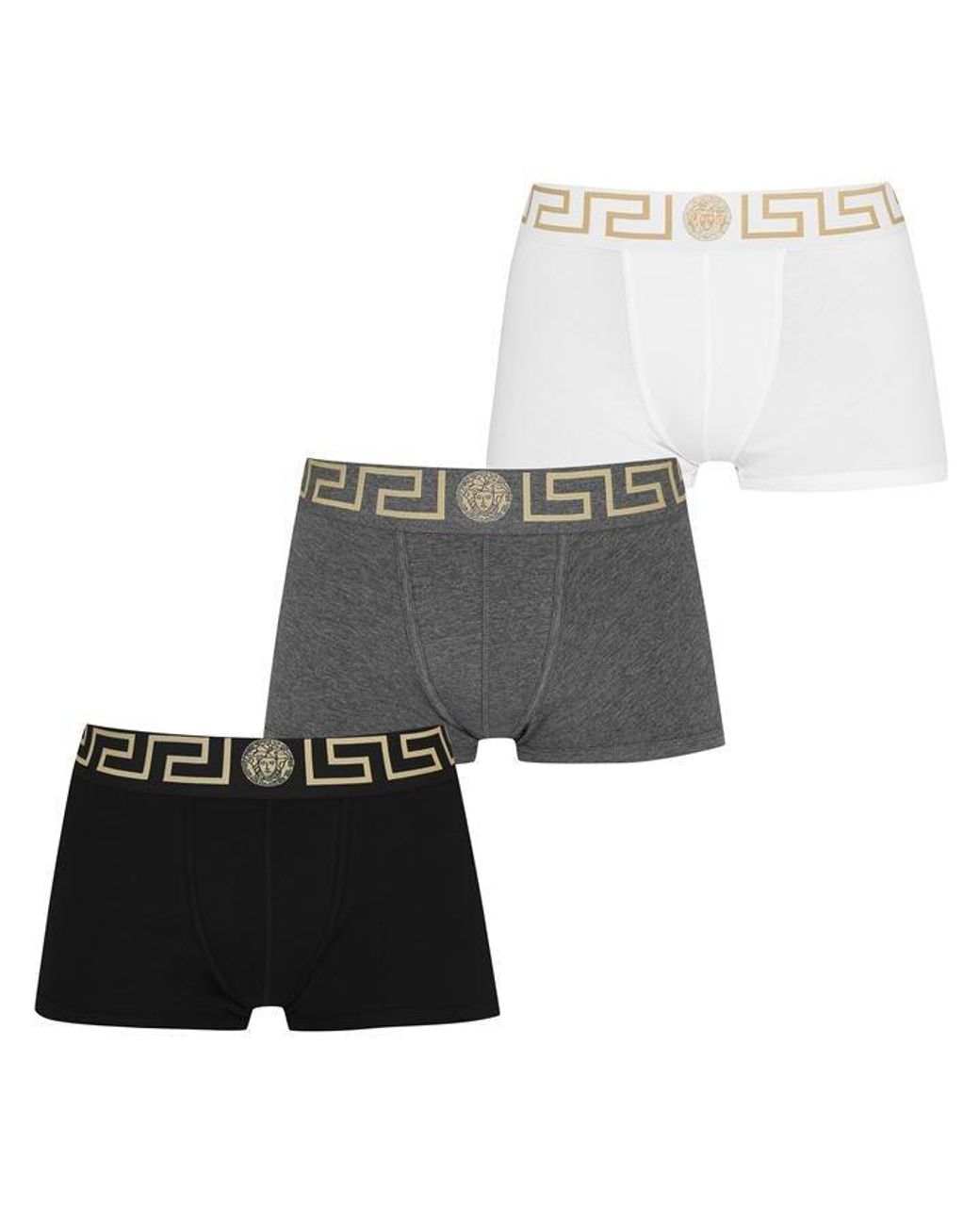 Versace Gray 3 Pack Trunks for men