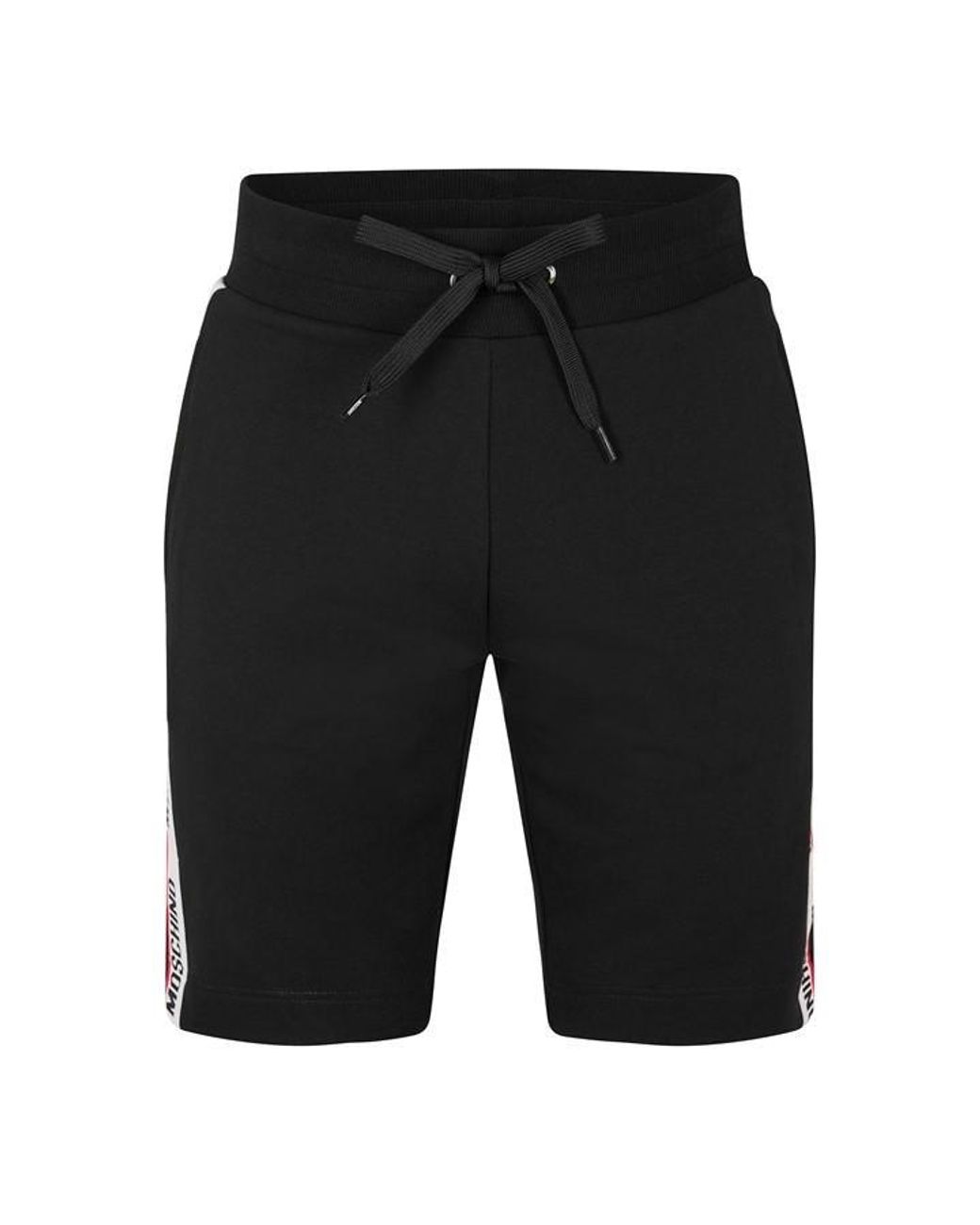 Moschino Black Fleece Jogger Shorts for men
