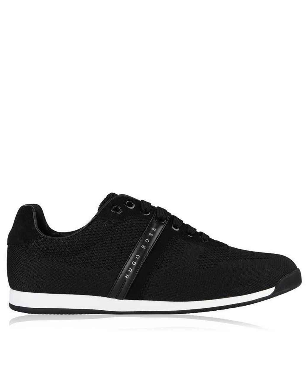 hugo boss low top knit trainers