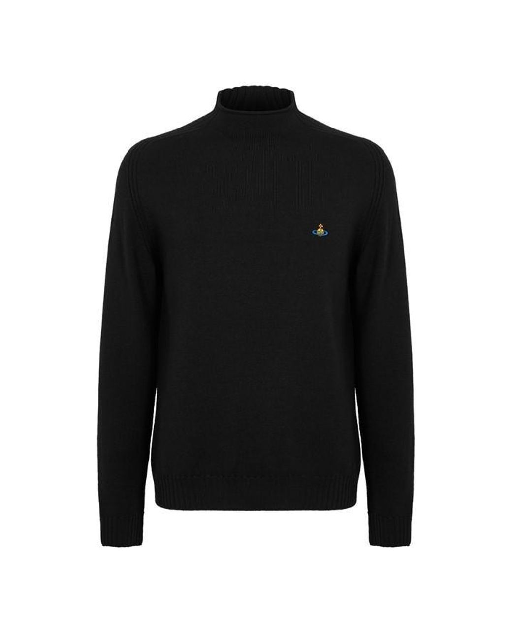 Vivienne Westwood Black Fisherman Crew Neck Jumper for men