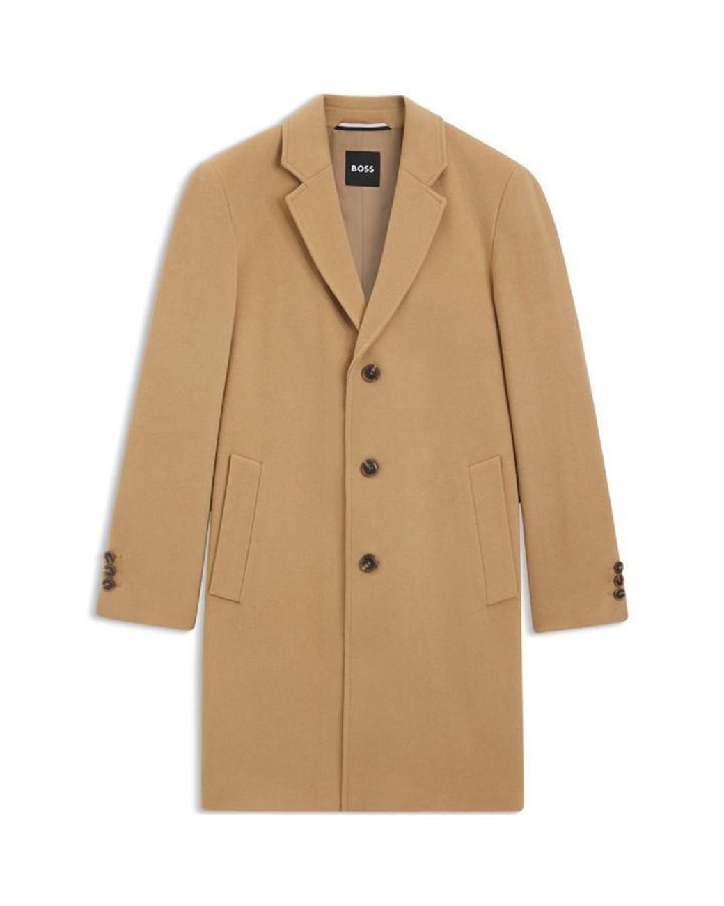 Boss Natural Hyde Overcoat for men