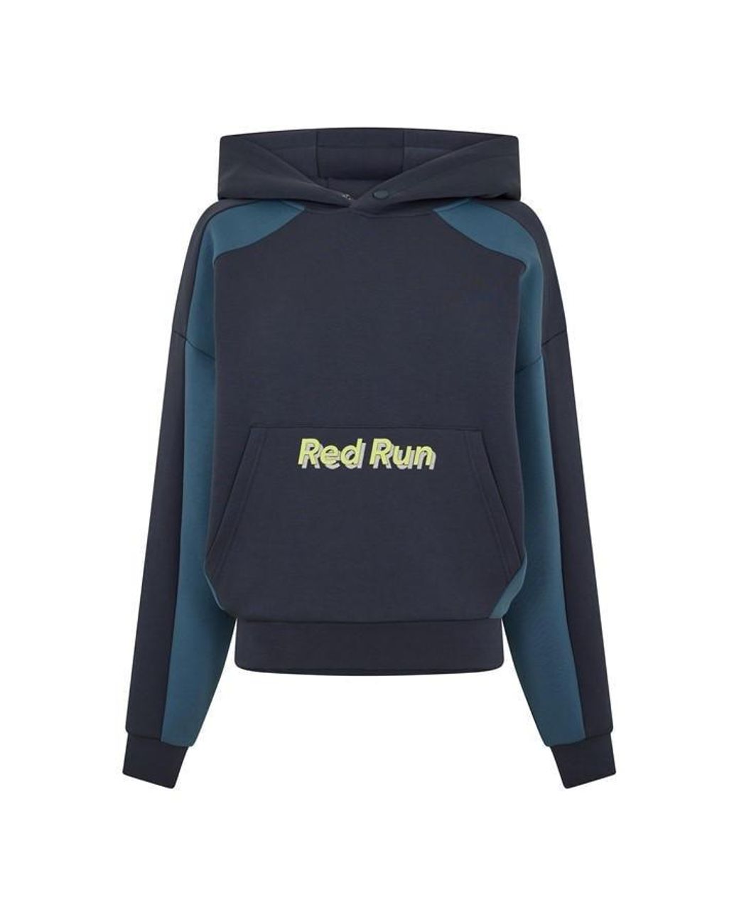 Red Run Blue Block Hoodie