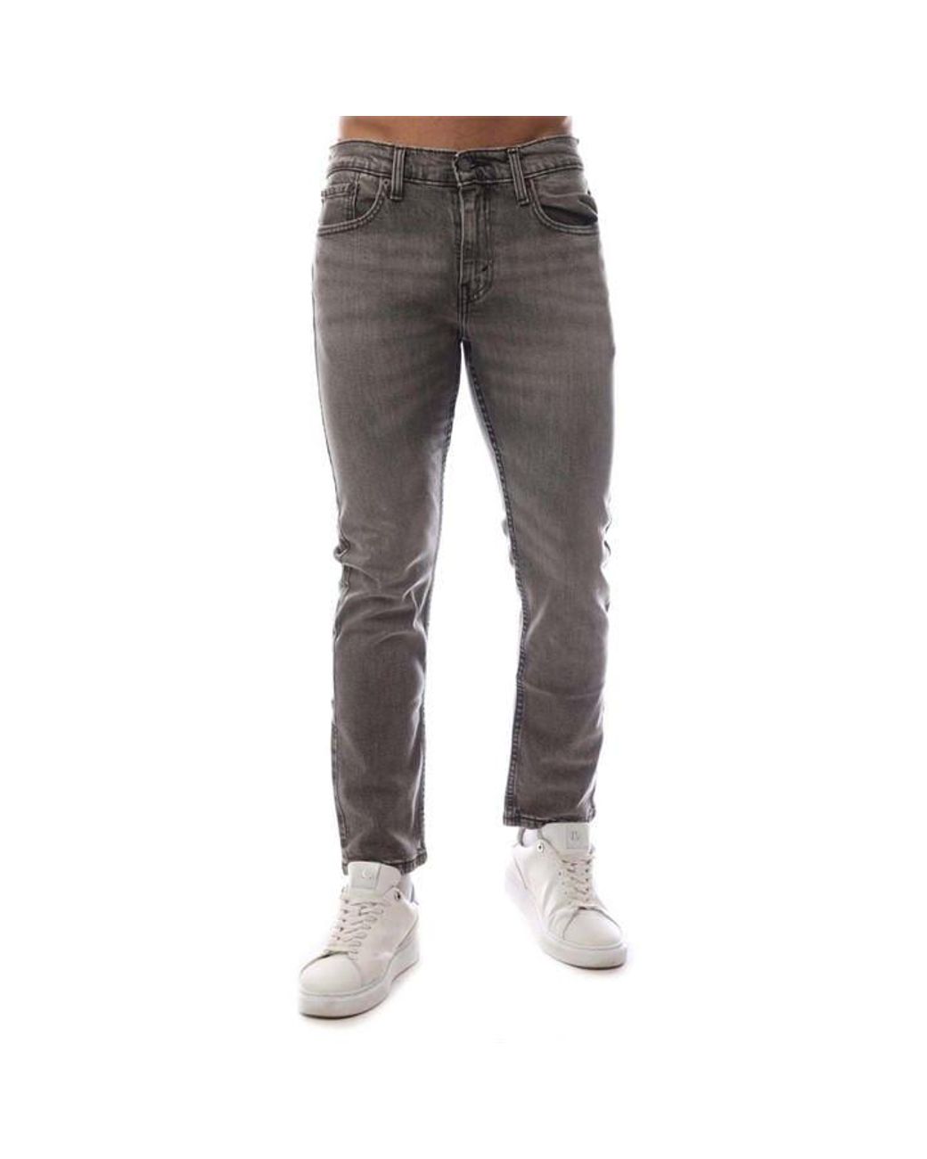 Levi's Gray Levi's 502 Five Pocket Straight Leg Jeans for men