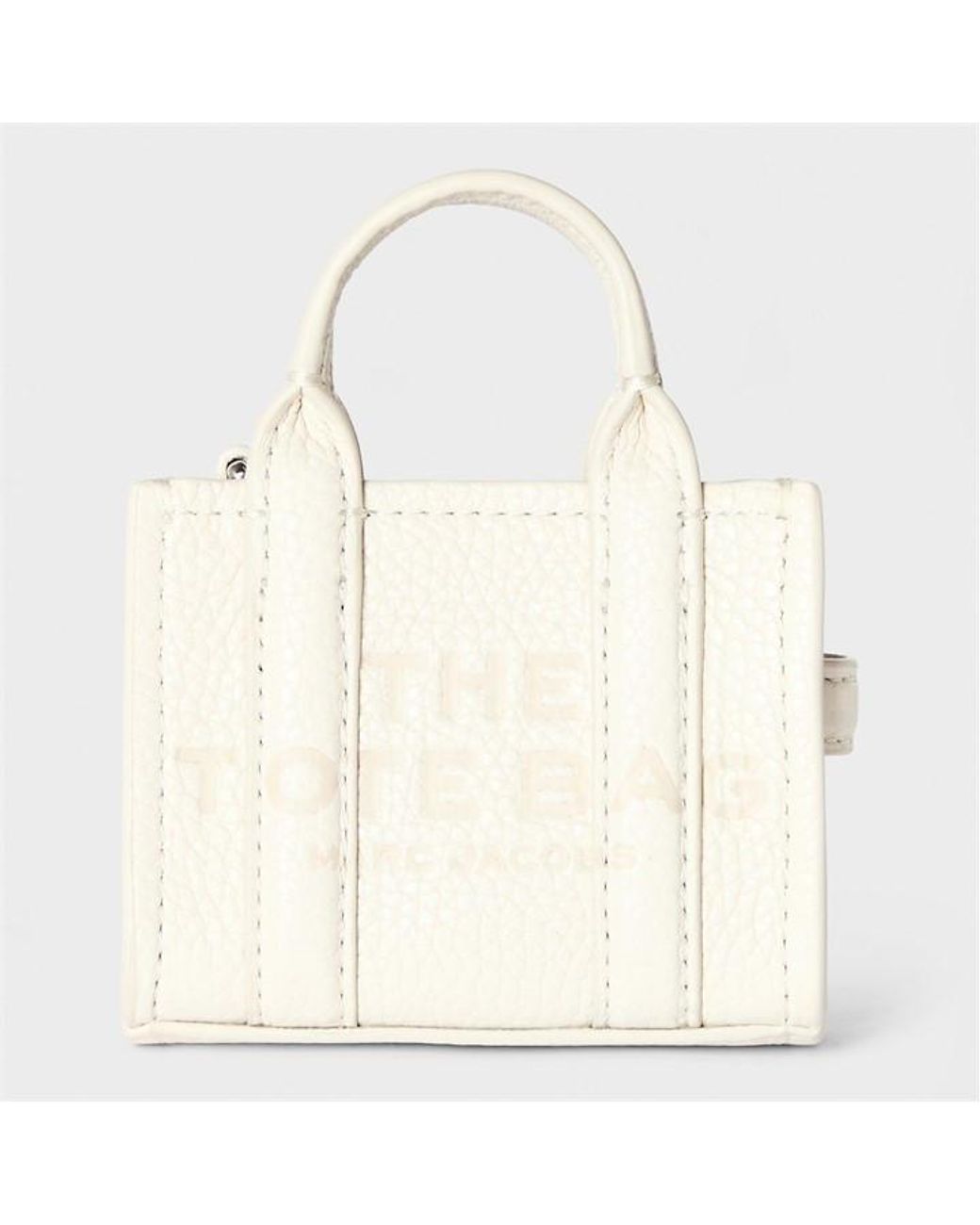 Marc Jacobs White Tote Charm Keyring