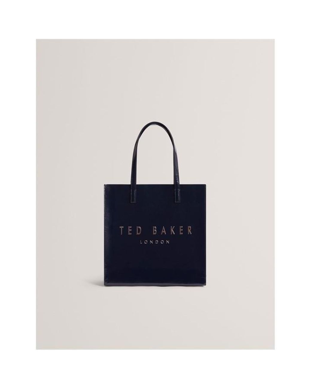 Ted Baker Blue Crinkle Large Icon Tote Bag