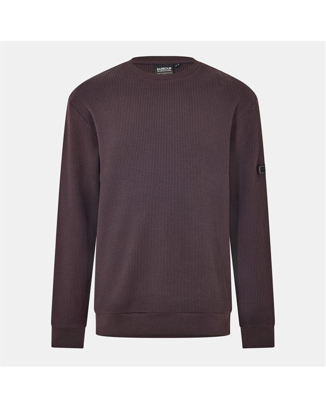 Barbour Purple Curve Crew Sweatshirt for men