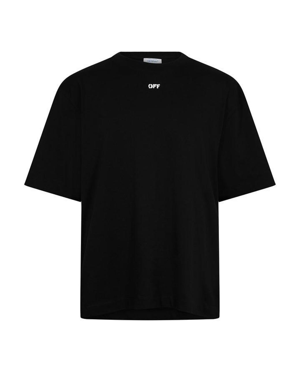 Off-White c/o Virgil Abloh Black Paint Arrow Oversized T-Shirt for men