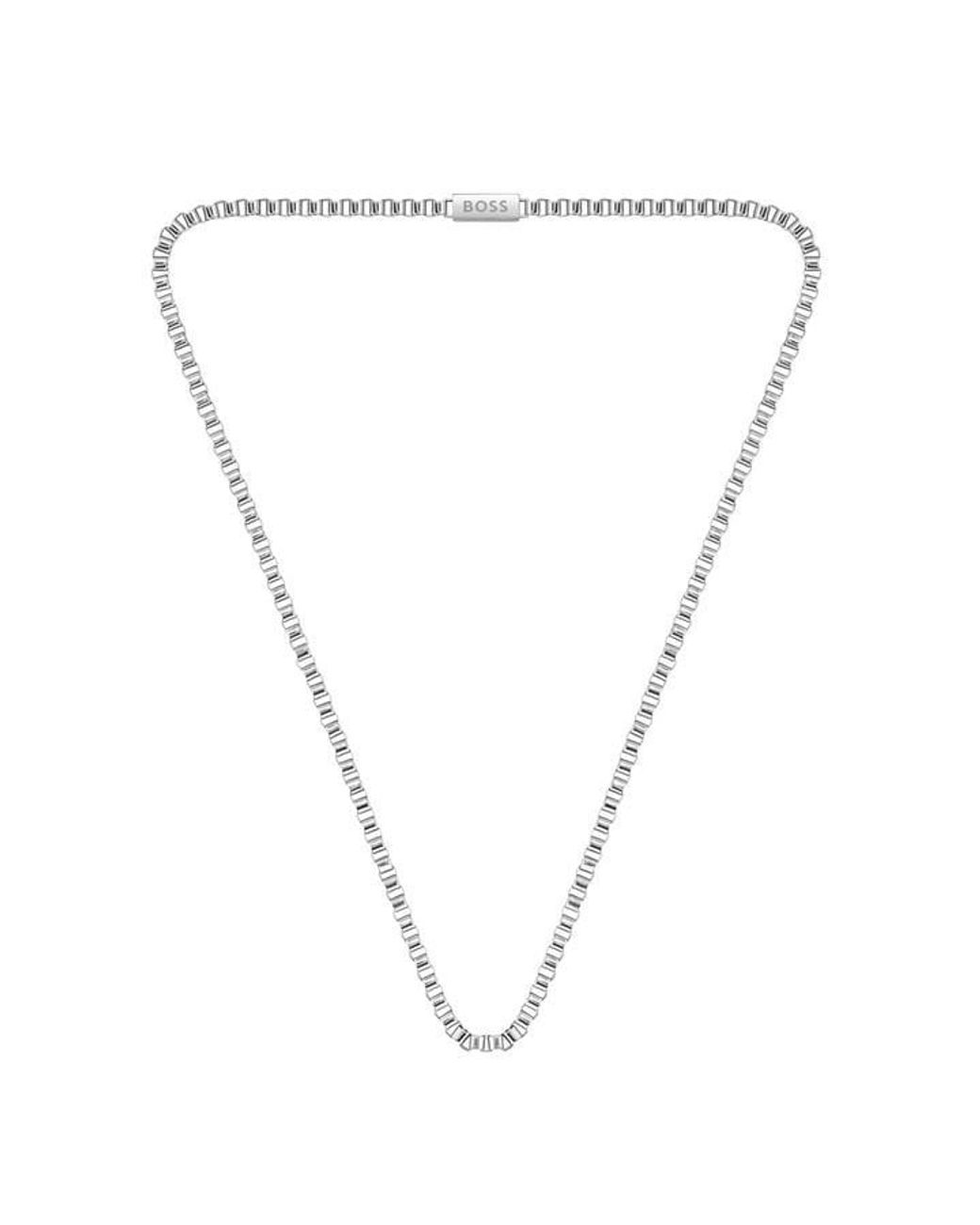 Boss Metallic Box Chain Necklace for men