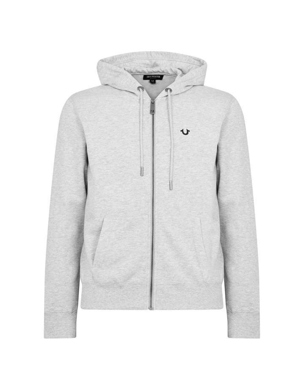 Zip Hoodie Grey True Religion Sweater True Religion Grey Zip Up