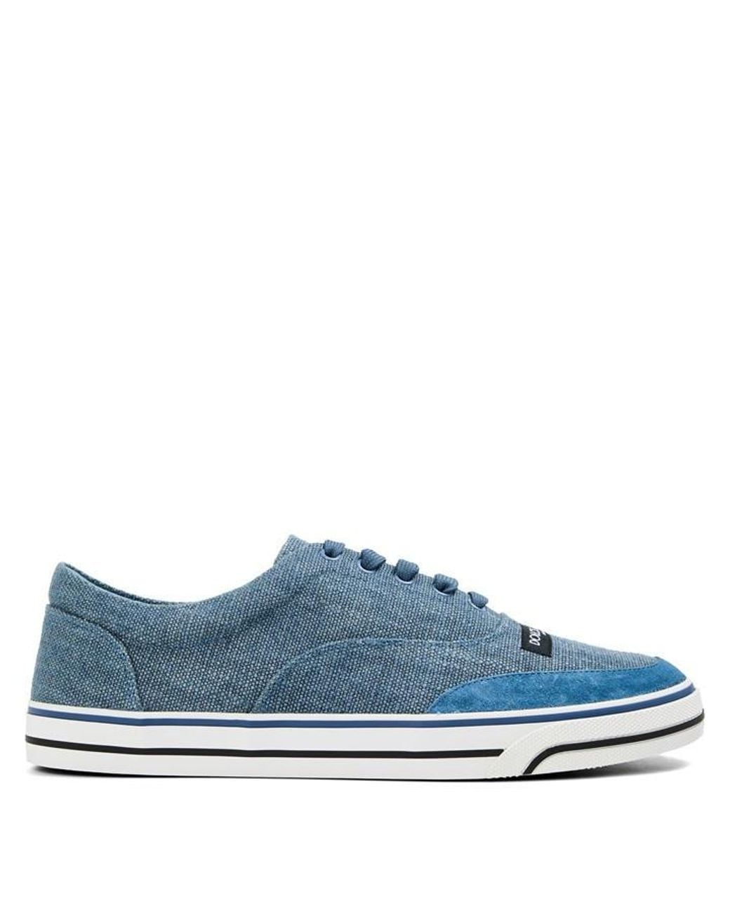 Dolce & Gabbana Blue Canvas Trainers for men