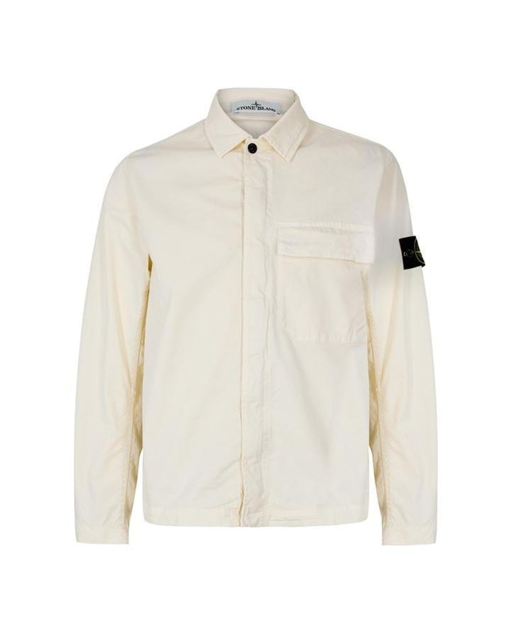 Stone Island White Gd Overshirt for men
