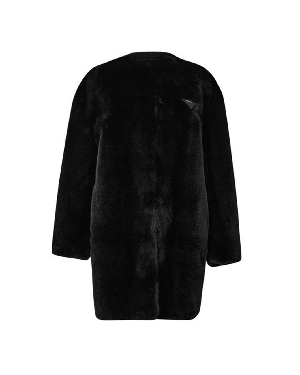 Prada Black Aspen Coat Ld64