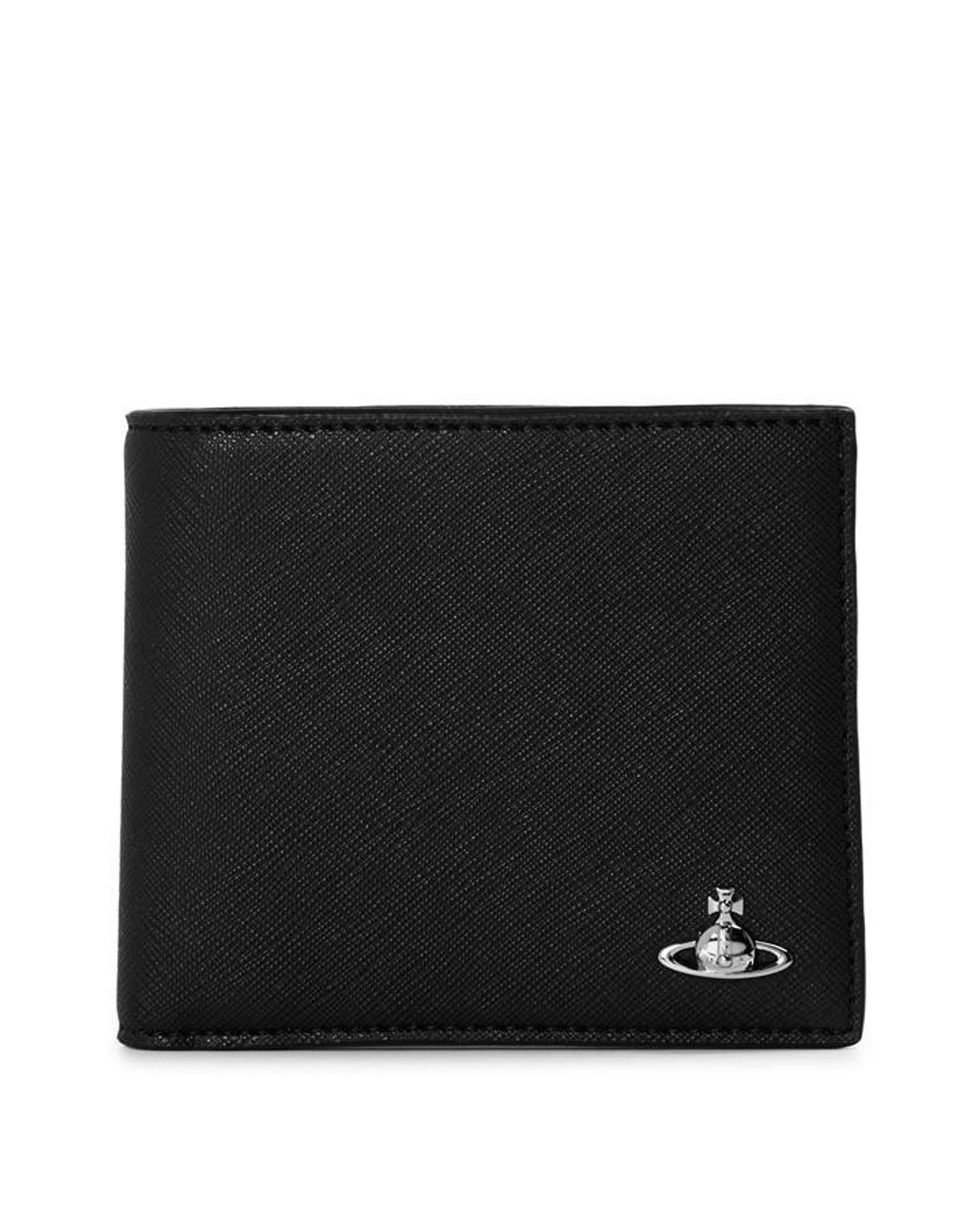 Vivienne Westwood Black Saffiano Billfold Wallet