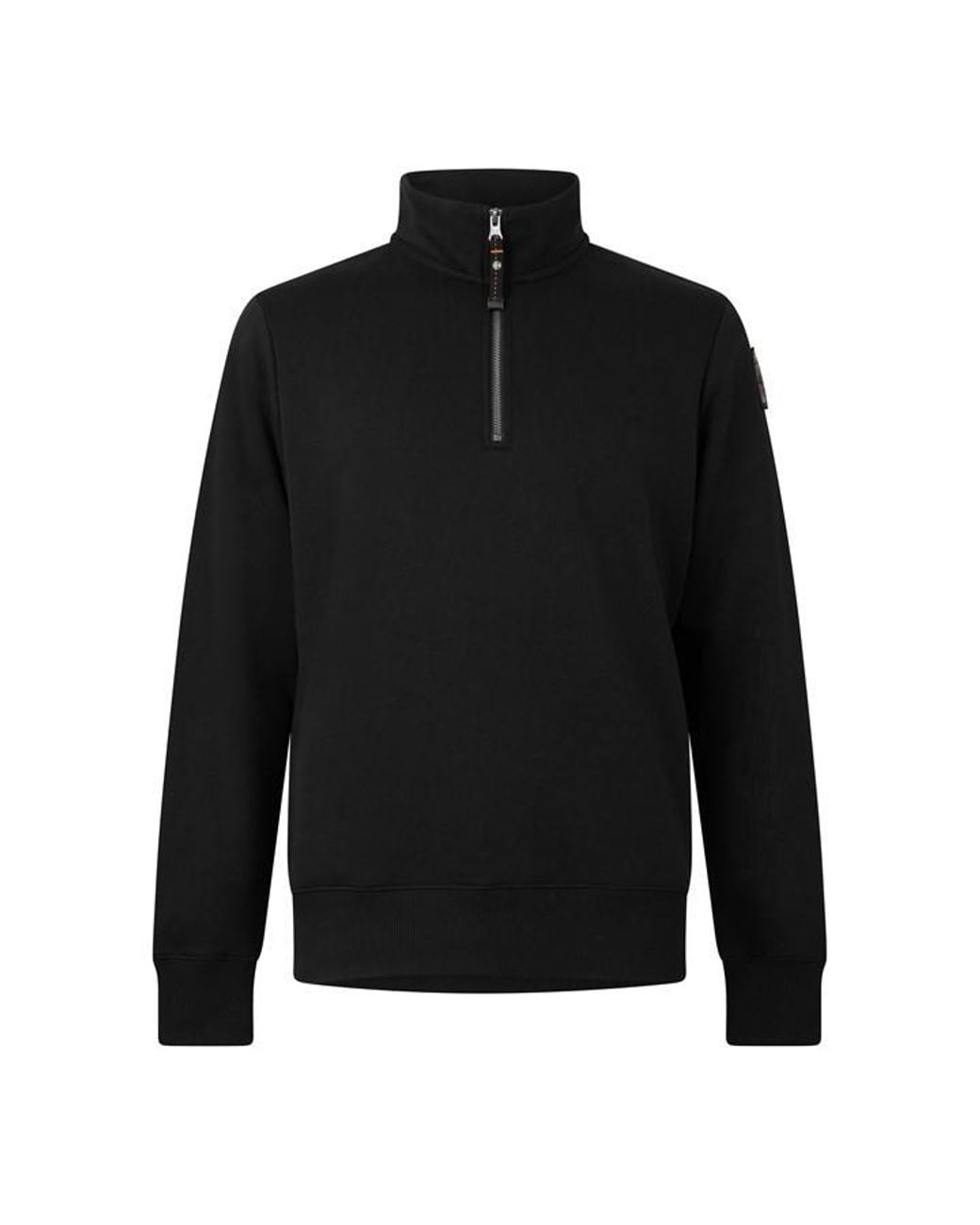 Parajumpers Black Para 1/4 Zip Fleece Sn64 for men