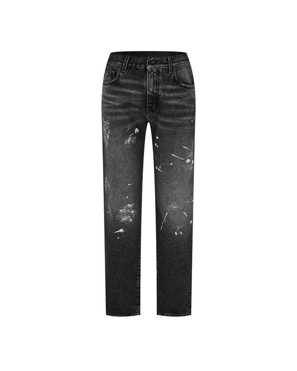 Off-White c/o Virgil Abloh Gray Off Off Diag Pnt Jeans for men