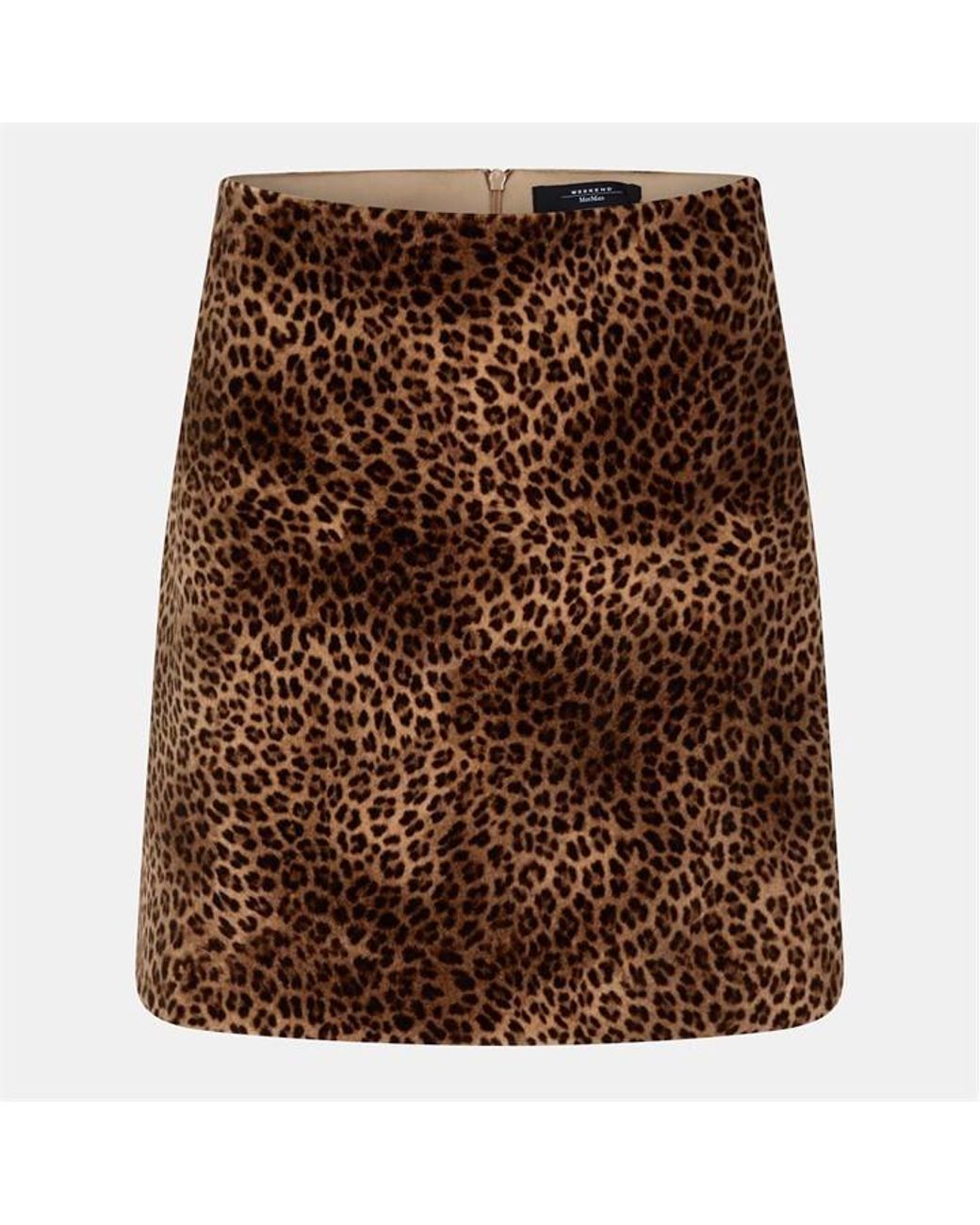Weekend by Maxmara Brown Disco Midi Skirt