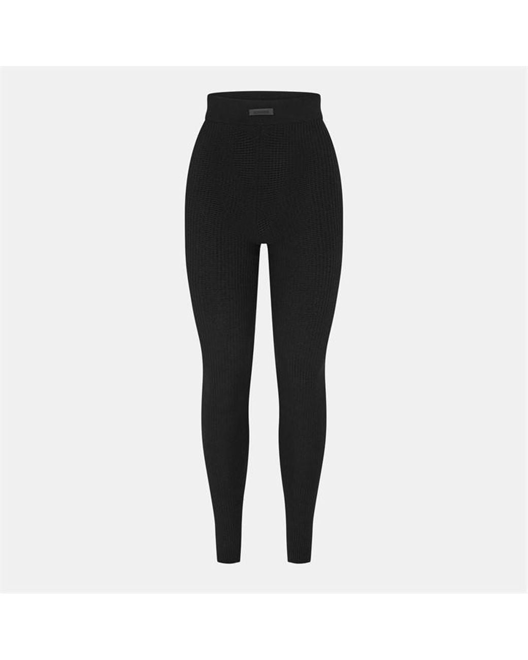 Fear Of God Black Waffle High-Rise Leggings