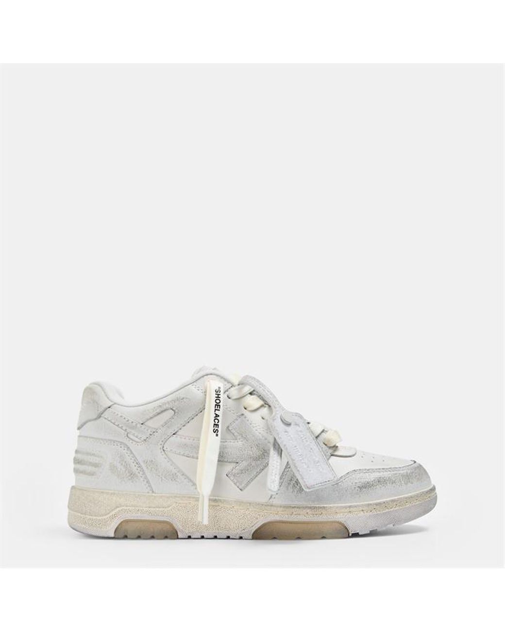 Off-White c/o Virgil Abloh White Out Of Office Trainers, Signature Arrows Sneakers