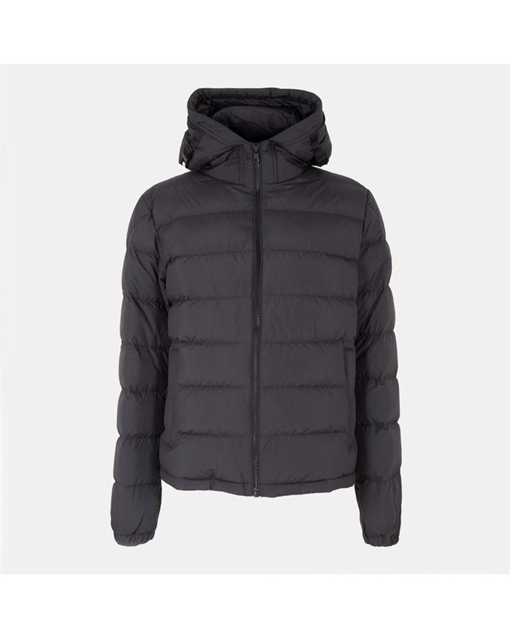 Moncler Black Weather Resistant Medium Puffer Jacket for men