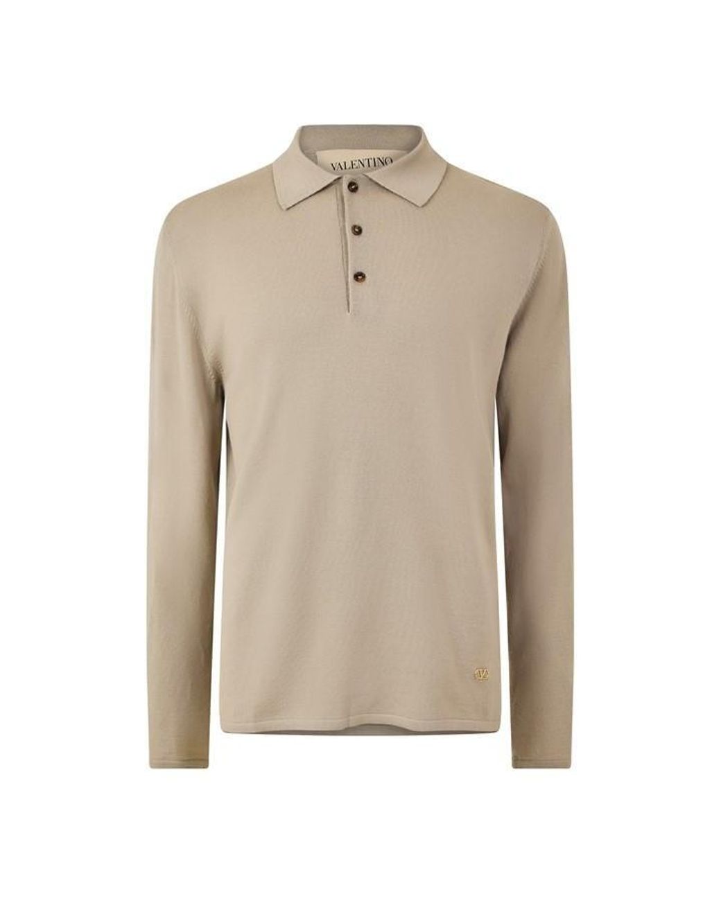 Valentino Natural Val Ls Sig Polo Sn64 for men
