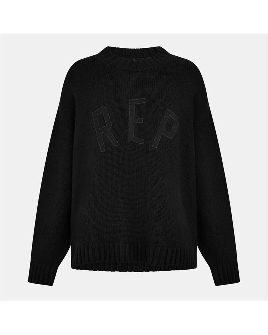 Represent Black Crew Sweatshirt for men