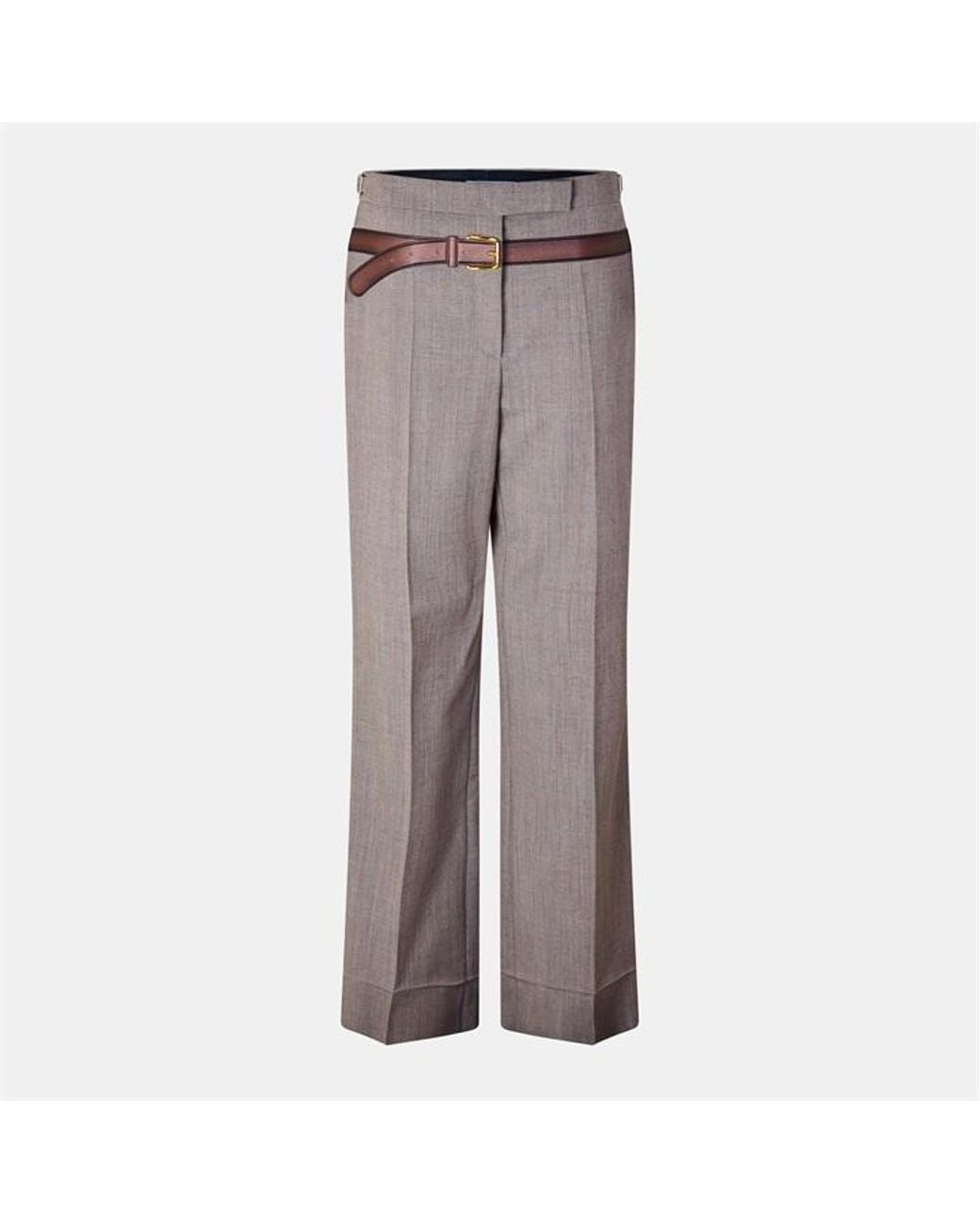 Prada Brown Trompe High-Rise Wide Leg Trousers