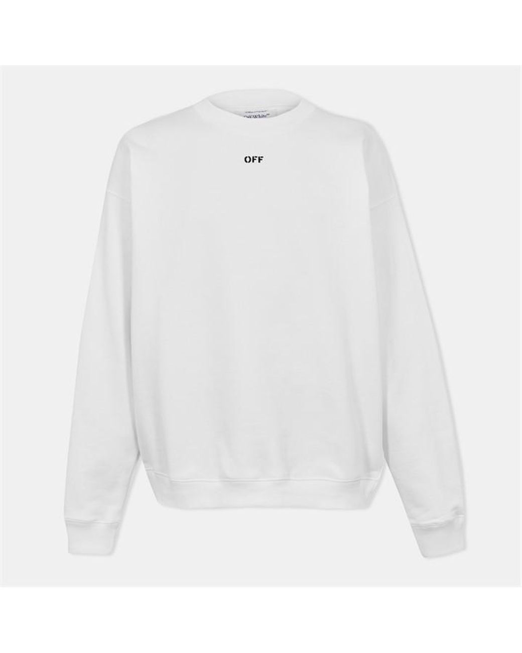 Off-White c/o Virgil Abloh White Skate Crew Sweatshirt for men