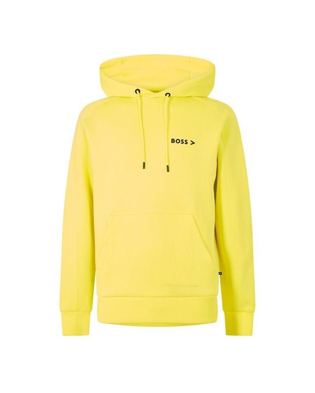 Boss Yellow P Seeger Short Sleeve Pull Over Hoodie for men