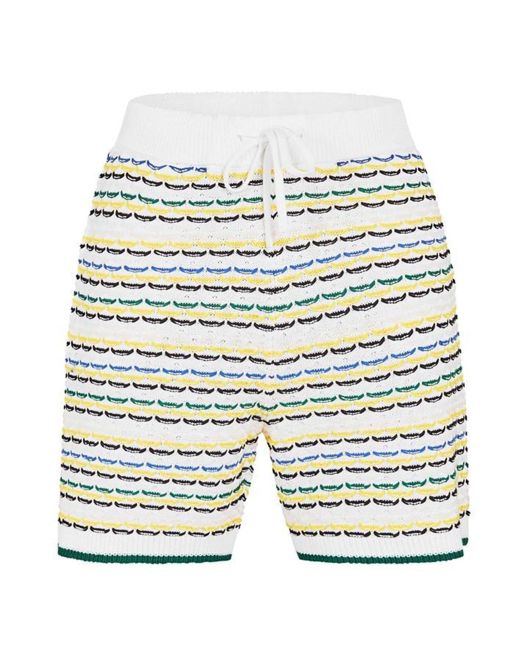 Casablanca Yellow Woven Tracksuit Shorts for men