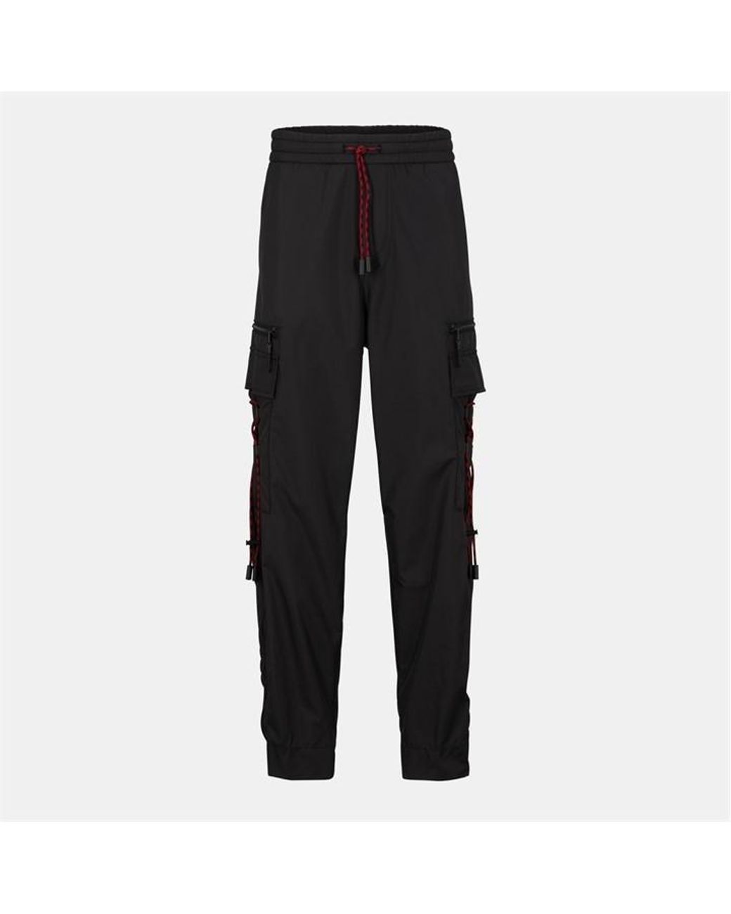 HUGO Black Cuffed Trousers for men