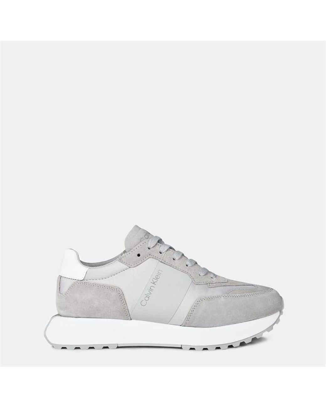 Calvin Klein Gray Suede Trainers for men