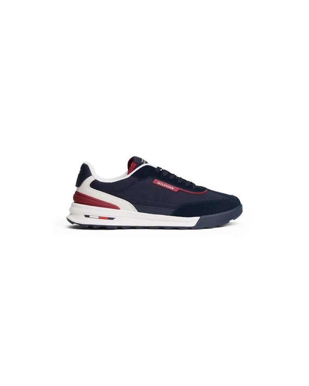 Tommy Hilfiger Blue Retro Suede Mix Cleat Trainers for men