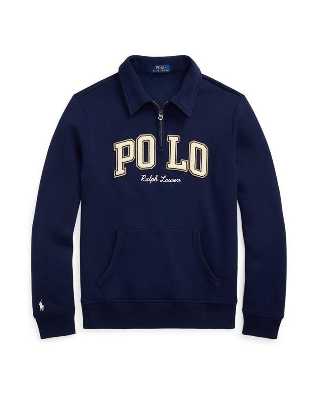 Polo Ralph Lauren Blue 1/4 Zip Fleece for men