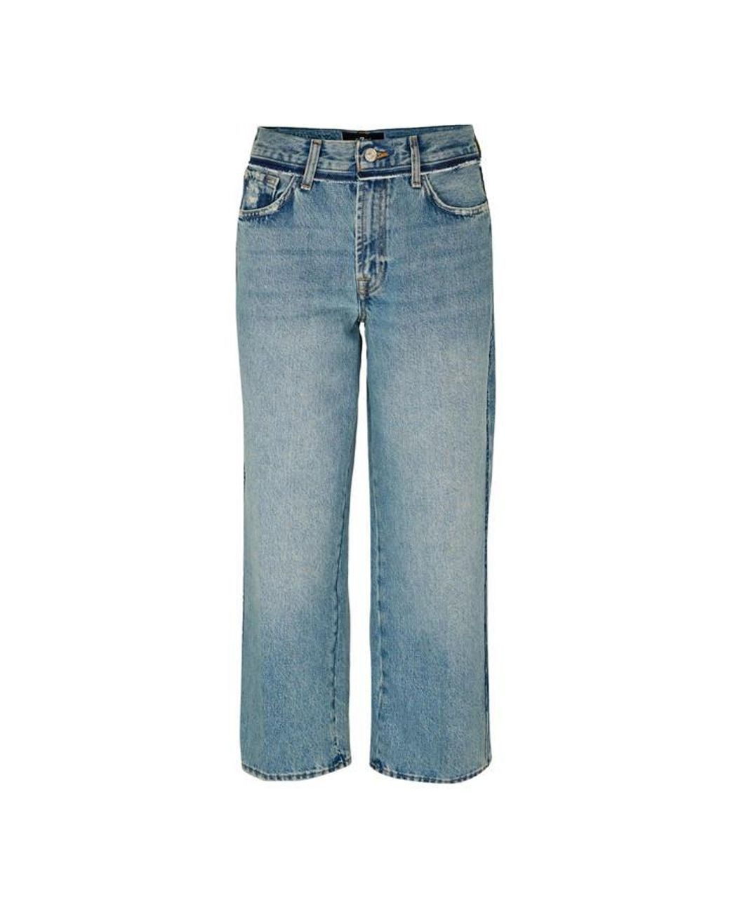7 For All Mankind Blue Bootcut Jeans