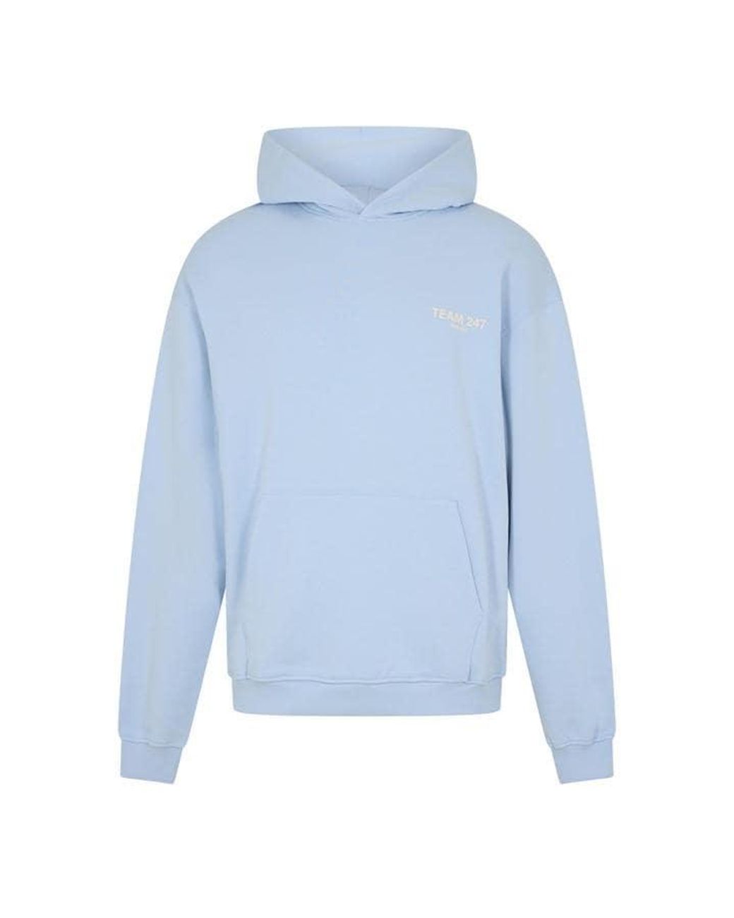 REPRESENT 247 Blue Team Over The Head Performance Hoodie for men