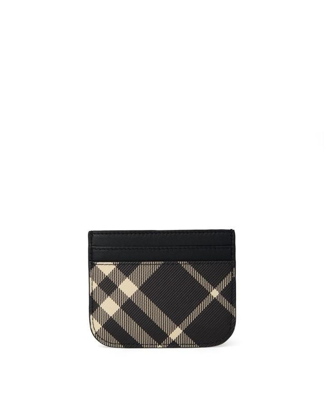 Burberry Black Check Card Case