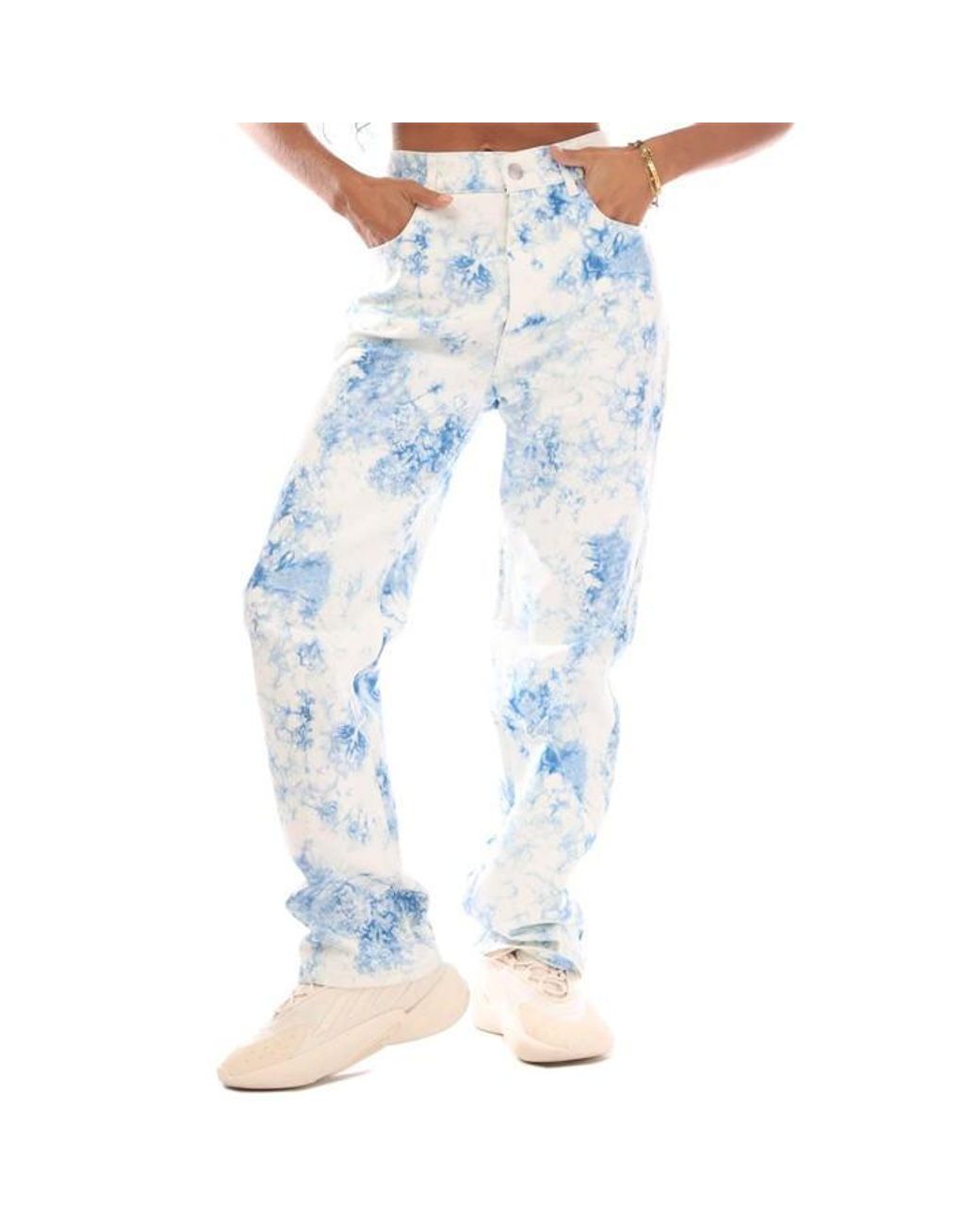 Boss Blue Straight-Fit Cropped Jeans