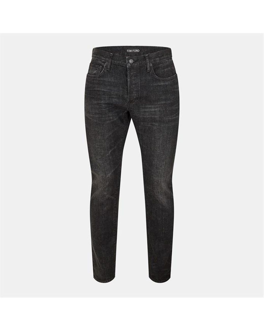 Tom Ford Black Straight Leg Jeans for men