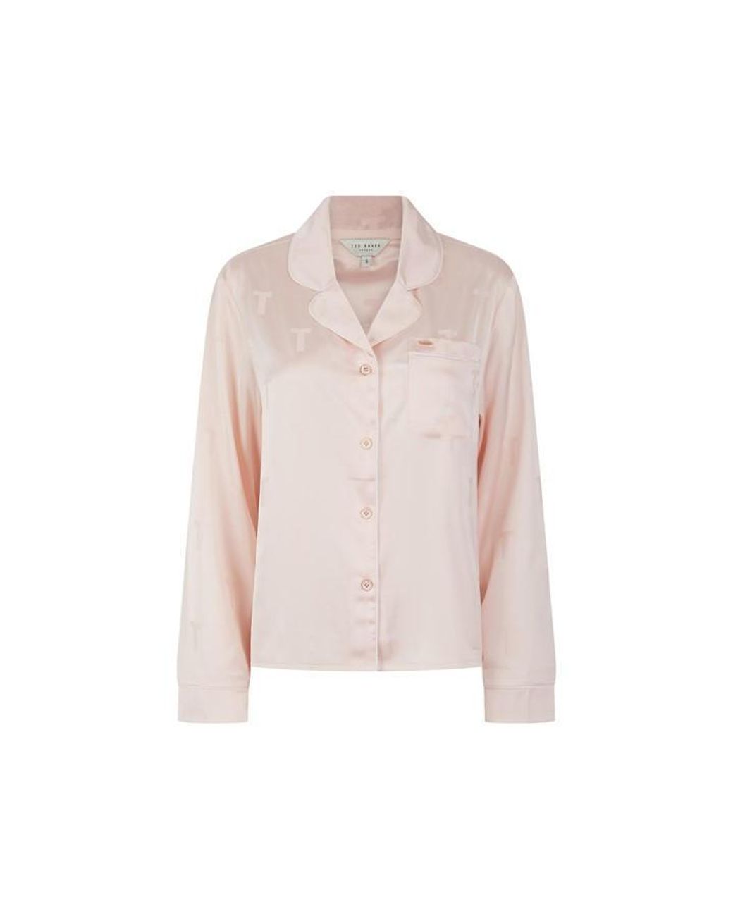 Ted Baker Pink Bak Peggy Set Long Sleeve Pyjama Set