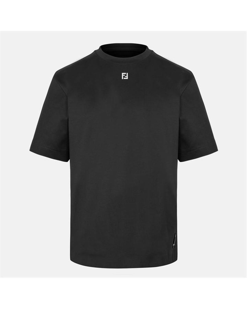 Fendi Black Metal Ff Tee for men