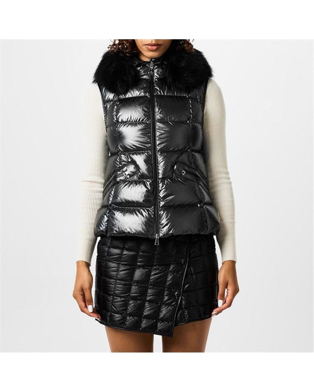 Moncler Black Anse Vest Ld44