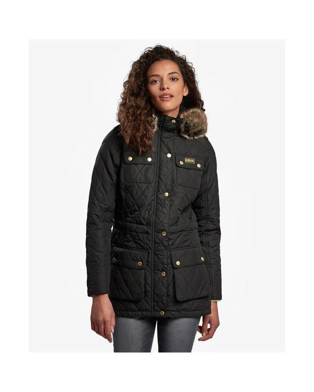 Barbour Black Enduro Heritage Jacket