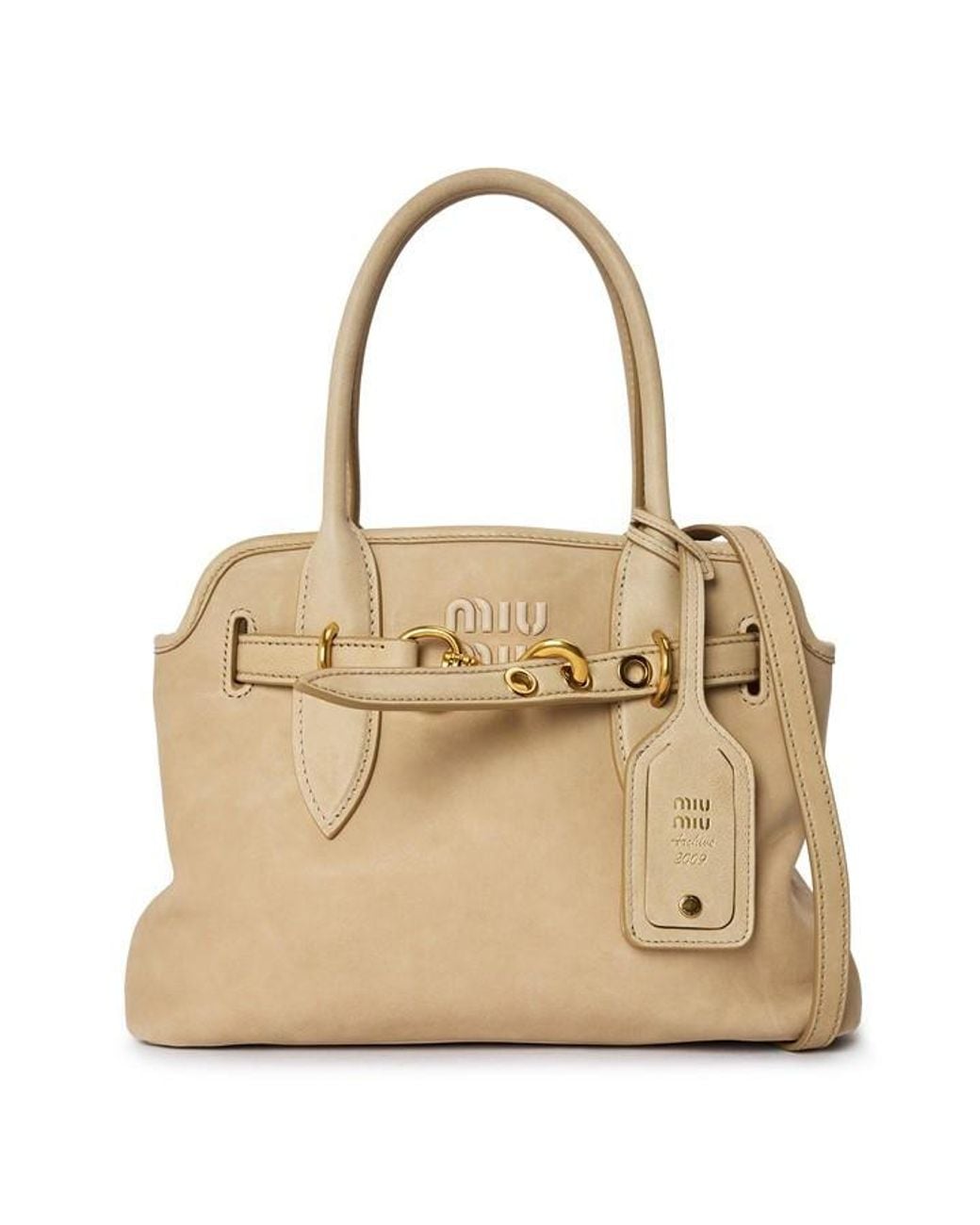 Miu Miu Natural Aventure Nappa Leather Bag
