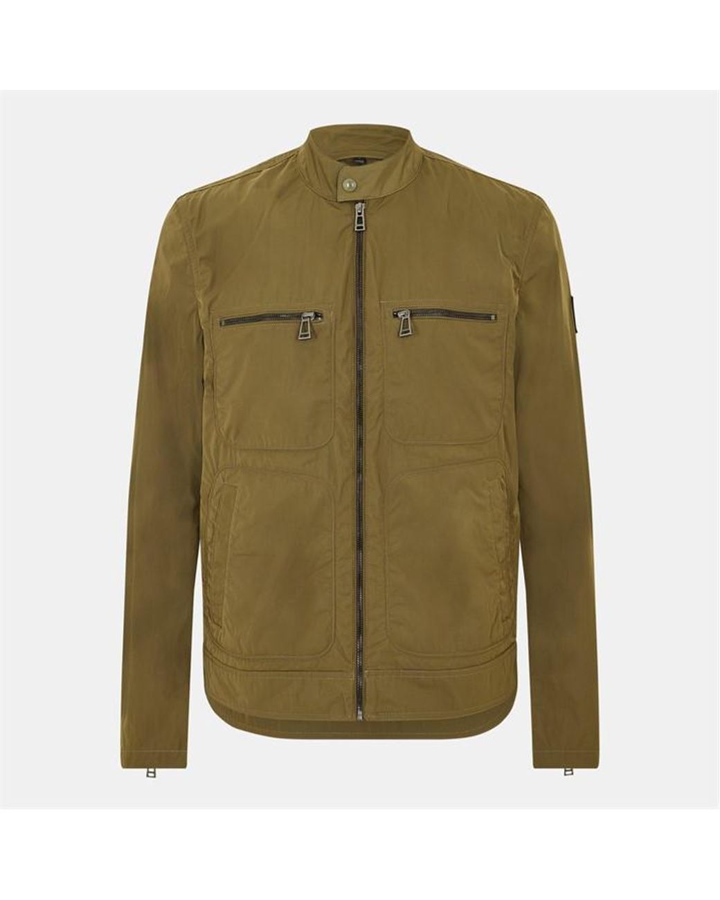 Belstaff Green Weather Resistant Bomber Jacket for men
