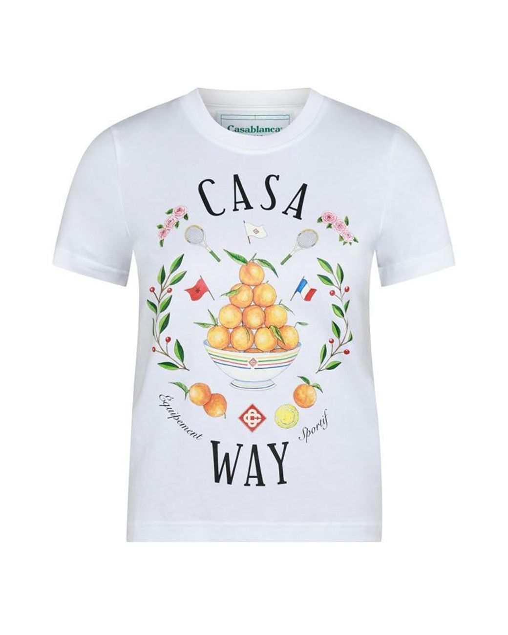 Casablanca Blue Casa Printed Fitted