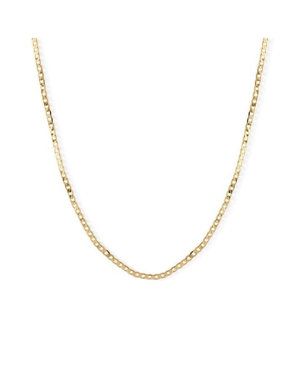 Serge Denimes Metallic Flat Cuban Chain for men